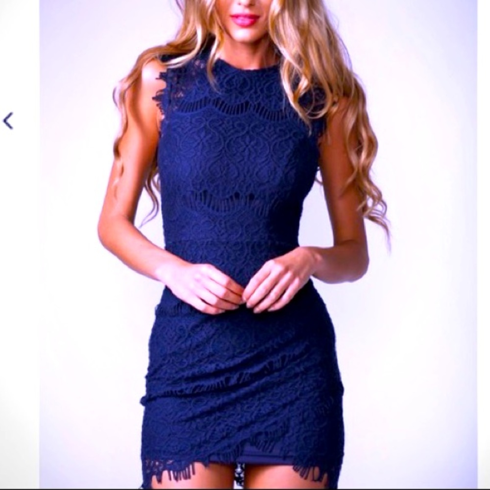 Wedding guest dress - blue hello molly dress size 6 in Hello Molly sizes